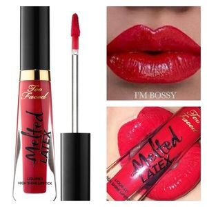 Too Faced Liquid Latex High Shine Liquid Lipstick / Lipgloss - I’m Bossy - NEW